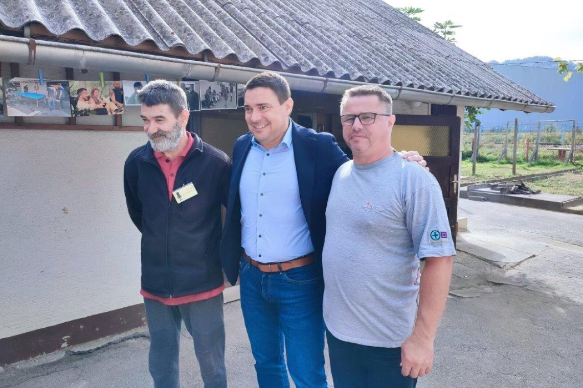 V Mestni občini Velenje župan obiskal uporabnike Centra za brezdomne osebe